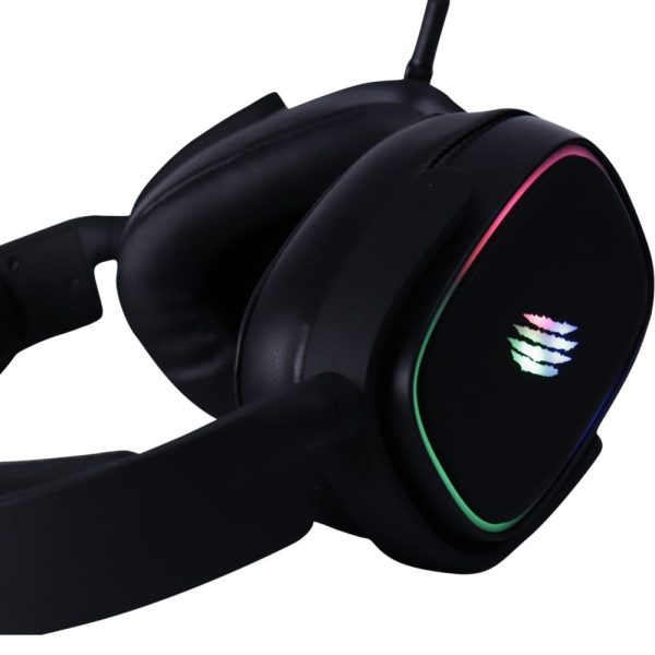Headset Gamer Zion - Virtual Surround 7.1 - Led Rainbow - Preto