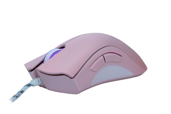Mouse Gamer Rosa - Boreal Ms319 - Led - 5 Botões - 7.200 Dpi - Pixart 3212